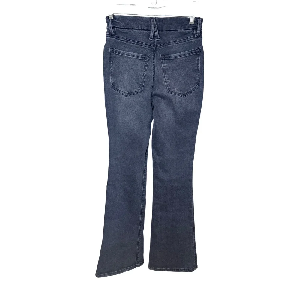 Good American Pull On Flare Jeans‎ Washed Black Size Small